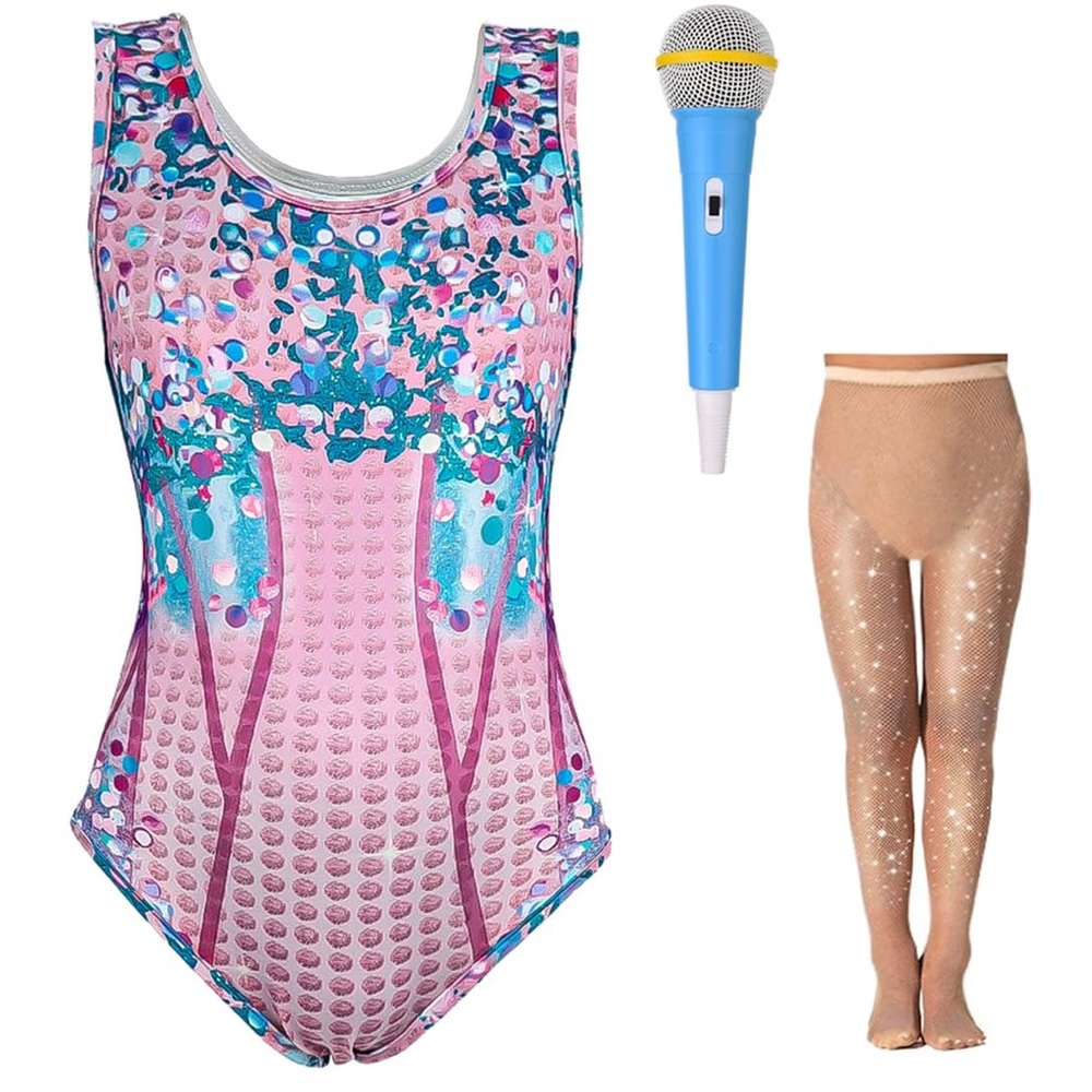 NWT Kids Taylor Swift Eras Tour‎ Costume 3D Rhinestone Bodysuit Set – Various